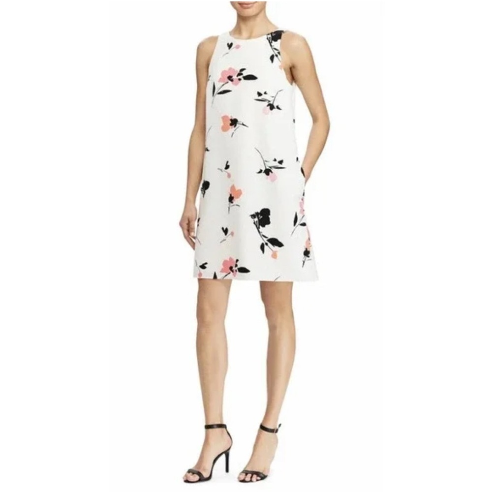 LAUREN RALPH LAUREN Women's Multi Floral Print Shift Dress Size 2
